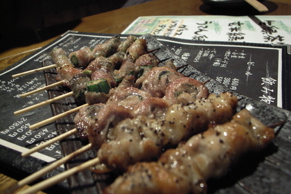 焼き鳥の胡椒がけ