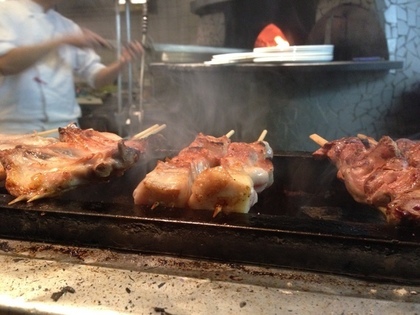 大ぶりな焼き鳥串