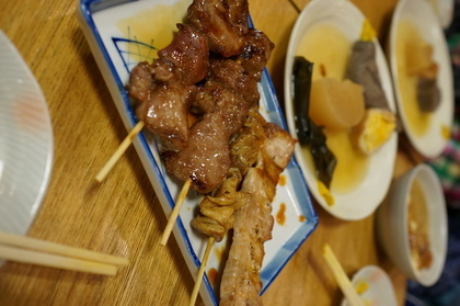 味の染みた焼き鳥