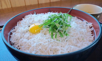 たっぷりしらすの丼