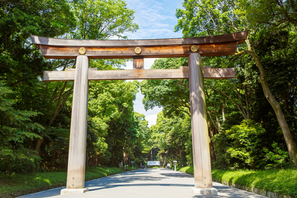 鳥居がある道